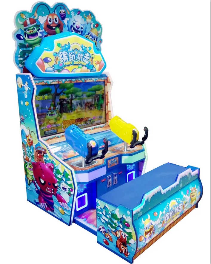 Indoor Arcade Coin Operated 42 Inch Screen Shooting Machine Funny Shooting Video Machine For Double Players