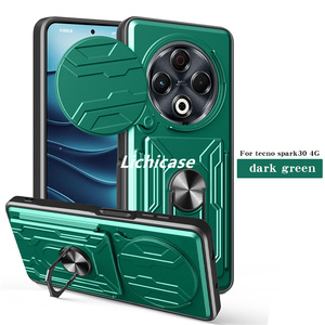Lichicase fente pour carte Invisible à double protection dur PC TPU un étui pour Tecno Spark 30 housse antichoc - Product Image 4