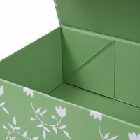 Boîte cadeau rigide pliable et recyclable personnalisée avec couvercle magnétique, finition mate et gaufrage, pour cosmétiques, vêtements et vente au détail