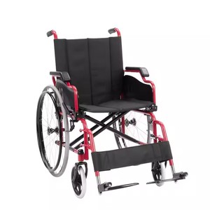 Fauteuil roulant manuel pliable léger Synocare en alliage d'aluminium pour usage domestique et hospitalier - Product Image 1