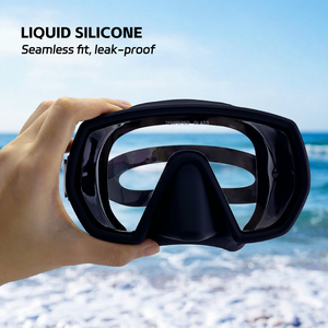 <span class=keywords><strong>Masque</strong></span> de plongée professionnel à lentille unique en silicone souple, vision <span class=keywords><strong>sous</strong></span>-marine claire, anti-buée, <span class=keywords><strong>pour</strong></span> la plongée avec <span class=keywords><strong>tuba</strong></span> et la natation - Product Image 1