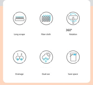 Cubo y fregona de microfibra para el hogar, accesorio escurrible para limpiar el suelo, utensilio de limpieza para el hogar - Product Image 6