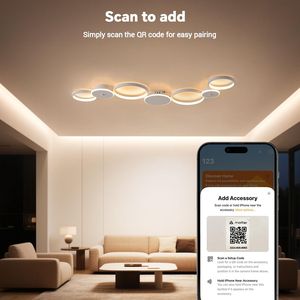 KAUFHOF Lámpara de Techo LED para Sala de Estar con Acabado Mate, 62 W 5300 lm, 3000-6500K, Compatible con HomeKit, Alexa, Googl - Product Image 3