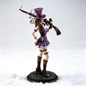 Figura Coleccionable <span class=keywords><strong>de</strong></span> Resina Premium <span class=keywords><strong>de</strong></span> Chica Francotiradora Estilo Steampunk, Modelo <span class=keywords><strong>de</strong></span> Anime Detallado, Estatua Decorativa para Fans - Product Image 3