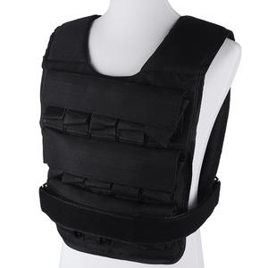 Gilet d'entraînement sportif en polyester, directement de l'usine, vêtements d'entraînement à la résistance amovibles, gilet lesté - Product Image 4