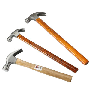 Marteau à griffes en acier industriel à haute teneur en carbone, manche en bois, texture antidérapante, pour la construction domestique - Product Image 5