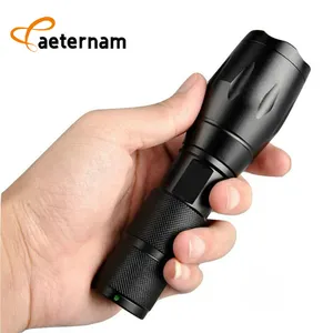 aeternam Super bright Water Resistant T6 zoomable power bank waterproof rechargeable usb led tactical torch light flashlight