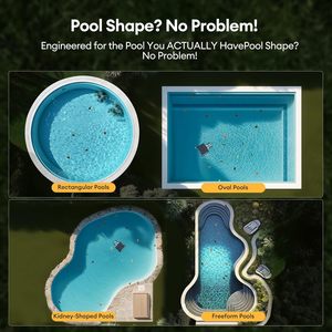 Skimmer de piscina Robot Skimmer de piscina solar 6L Capacidad Sistema de protección dual Ideal para todas las piscinas - Product Image 6