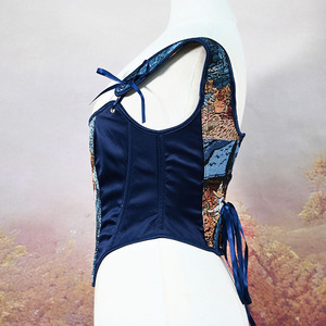Corset Vintage Femme Motif Peinture à l'Huile Van Gogh Jacquard Brocart Esthétique Sans Manches Coupe Ajustée - Product Image 2