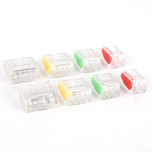 Wtrees Pct-252 Quick Connect Terminal Block 2 Pole 2.5mm <b>Push</b> In Spring Type Wire Connector - Product Image 5
