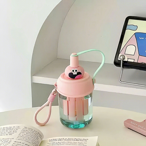 Nouvelle Tasse à Paille Portable Mignonne pour Enfants, Design Tendance avec Housse de Transport Épaissie, Idéale pour Boire Directement lors des Fêtes Aquatiques - Product Image 6