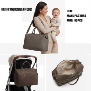 <span class=keywords><strong>Sac</strong></span> <span class=keywords><strong>à</strong></span> dos <span class=keywords><strong>à</strong></span> <span class=keywords><strong>langer</strong></span> élégant en cuir végétalien pour mamans, fabriqué sur mesure par OEM, pour filles et garçons - Product Image 1