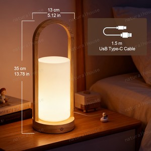 Hot bán trang trí nhỏ cao không dây USB có thể sạc lại thay đổi độ sáng cảm ứng <span class=keywords><strong>LED</strong></span> ánh sáng bàn đèn bàn cho cạnh giường ngủ nghiên cứu bàn - Product Image 2