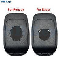Coque de clé de voiture à distance pour Renault Duster Sandero Logan Clio Captur Laguna Scenic 2015 2016 Fob 2/3 boutons Remplacement