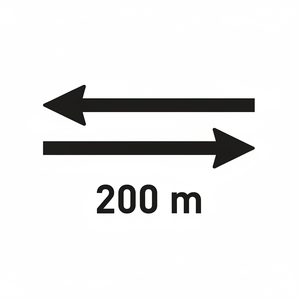 Panneau de signalisation routière bidirectionnel PL-15 en aluminium durable - Product Image 2