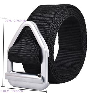 Cinturón Táctico Ajustable de Nailon SF51 713 Color Caqui, 7 cm de Ancho, Hebilla Plateada, Cinturón de Seguridad para Entrenamiento Físico y Resistencia - Product Image 3