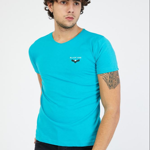 ขายส่งราคาถูกสีดำหนึ่งขายร้อนกีฬาว่างเปล่าวิ่งอย่างรวดเร็วแห้งผู้ชายเสื้อยืด - Product Image 1