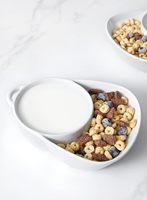 Bol à céréales blanc pour chips et trempette, bol à soupe et à collation, ensembles de bols à soupe et à pain pour sandwichs