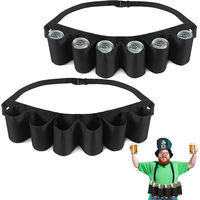 Ceinture porte-bouteilles portable en plastique Oxford, idéale pour pique-niques, fêtes, serveurs et serveuses – Réutilisable – Nouveauté très demandée