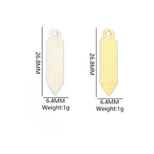 Bút chì màu mặt dây chuyền hợp kim dầu thả nhỏ tự làm Bông tai móc chìa khóa trang sức phụ kiện vật liệu bán buôn - Product Image 3