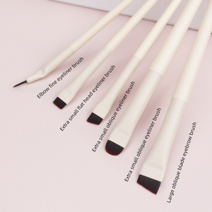 <span class=keywords><strong>Pinceau</strong></span> de <span class=keywords><strong>maquillage</strong></span> pour les yeux et les sourcils de qualité supérieure, ultra fin, incliné, plat, angulaire, beige, poils vegan, <span class=keywords><strong>pinceau</strong></span> pour eye-liner - Product Image 2
