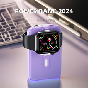 10000mAh PVC/ABS công suất cao thông minh đồng hồ ngân hàng điện 15 Wát sạc nhanh xách tay từ ngân hàng điện không dây - Product Image 2