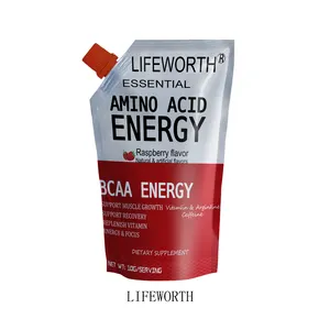 Lifeworth 나무 딸기 보충교재 비타민 b12 bcaa 에너지 음료