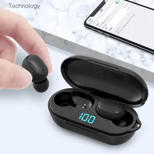 Wireless V5.0 Connection Media Player LED Display Charging Case IPX4 Earbuds HiFi Headphone Supplier