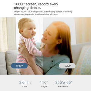 Telecamera Smart per Casa IPC360home APP Audio Bidirezionale Visione Notturna Rilevamento Pianto e Movimento 1080P Telecamera Wifi Interna Wireless - Product Image 2