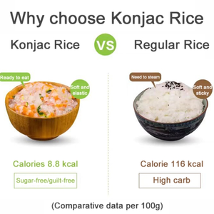 Alta calidad orgánica sin aditivos sin <span class=keywords><strong>gluten</strong></span> nutrición natural Dieta Japonesa instantánea Shiritaki arroz Konjac arroz - Product Image 3