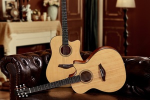 جيتار كلاسيكي أصلي من تيرينس G20 للمبتدئين، بتصميم أنيق ومحمول، مصنوع من خشب القيقب من الخلف والجوانب، مع لوحة علوية من خشب الأبنوس، مخصص للأولاد. - Product Image 6