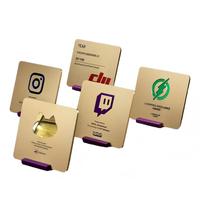 Cadre porte-certificat en aluminium de haute qualité avec support pour diplôme et plaque, idéal pour les récompenses de remise des diplômes scolaires et les événements majeurs
