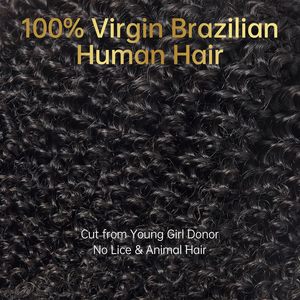 Cheveux humains vierges Remy bouclés crépus en lots de 100g, double trame machine, ondulations lâches, ondulations profondes effet eau - Product Image 3