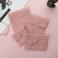 WEIMEI Emballage Petit Velours Logo Personnalisé Bague Rose Pendentif Tissu Daim Petit Sac Pochette Bijoux Écologique