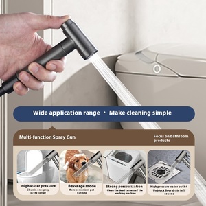 Modern <strong>High</strong>-<strong>Pressure</strong> Brass <strong>High</strong>-Flush One-In-Two-Out Toilet Strong Cleaning Ability with <strong>Sprayer</strong> for Bathroom Use - Product Image 4
