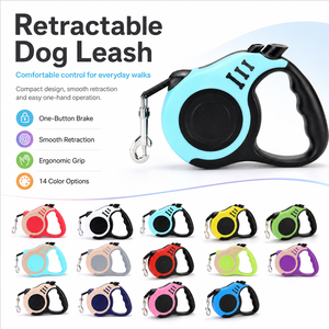 Wholesale 3M/5M Premium Luxury Logo Heavy Duty Adjustable <b>Dog</b> <b>Leash</b> Lead Strap Automatic Pet Retractable Collars <b>Dog</b> Accessories - Product Image 5
