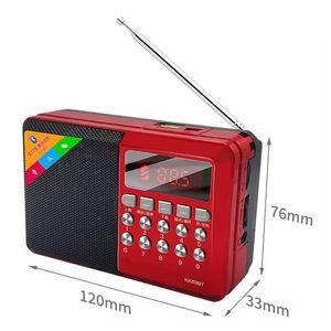 Radio KK69BT BT especializada para personas mayores con ranura para tarjetas, máquina de cantar y escuchar, reproductor portátil recargable. - Product Image 2