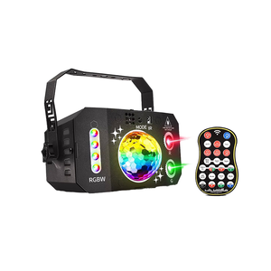 Nueva Bola de <span class=keywords><strong>Luz</strong></span> Mágica de 7 Ojos de <span class=keywords><strong>Amazon</strong></span>, Proyector de Haz Láser LED RGBW IP33, Iluminación Giratoria Multicolor para Escenarios, Ambiente KTV - Product Image 1