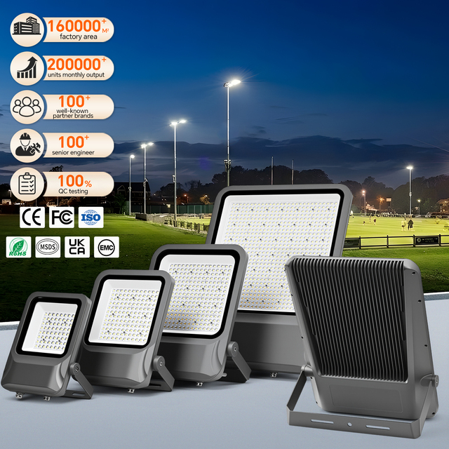 OEM ODM Floodlight 5 Years Warranty Outdoor Phi Lips5050 Flood Lamp Stadium 50W 100W 150W 200W 400W LED Flood Light