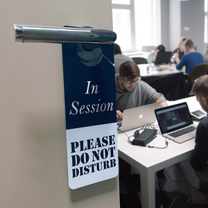 Do Not Disturb Sign Double Sided PVC Waterproof Hotel Door Notice Board Hanging - Product Image 2