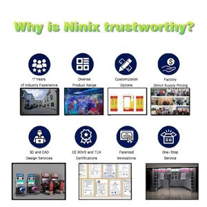 Terminal intelligent de libre-service commercial Ninix à thème rose, équipement métallique interactif haute performance, modèle 1748465 110/220V pour - Product Image 6