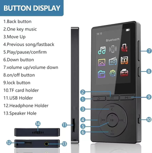เครื่องเล่น MP3 HiFi จากโรงงานโดยตรง พร้อมหน้าจอขนาดใหญ่ และการเชื่อมต่อไร้สาย BT 5.3 อุปกรณ์ฟังเพลงพกพาสำหรับนักเรียนและนักกีฬา - Product Image 6