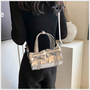 Sac à main élégant et tendance pour femme, forme seau, style Boston, simple, nouveau sac à bandoulière en PU pour femme - Product Image 1