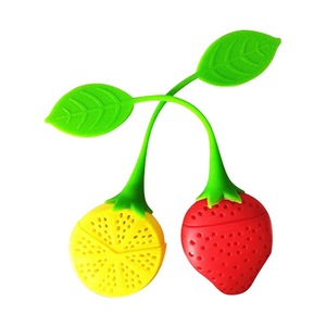 Infusore per Tè in Silicone a Forma di Fragola, Non Tossico, Carino, per Erbe Aromatiche - Product Image 1
