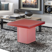 Neues Design Kreativität Rosa Matt Acryl Couch tisch Heimgebrauch Villa Wohnzimmer Acryl Beistell tisch