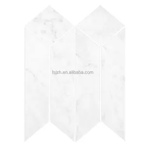 White Arrow Form Wasserstrahl Marmor Naturstein Mosaik Luxus Villa Home Decoration Badezimmer Schwimmbad