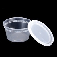 Boîtes à soupe transparentes à emporter, boîtes à lunch jetables en PP injecté, contenants alimentaires pour soupe, bonbons, micro-ondables, réutilisables, gobelet