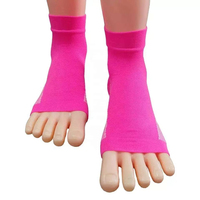 Chaussettes de compression athlétiques ouvertes à coupe basse pour hommes et femmes 20-30 mmHg, antibactériennes, sans orteils, pour le printemps