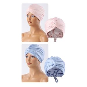 Adjustable Silk Satin Bonnet Sleeping <b>Wrap</b> Double Layer Sleep Cap Night Turban for Large Long Curly Braid Women Hair - Product Image 1