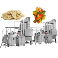 Machine commerciale de friteuse de vide de friture de puces de banane de fruit pour des puces de plantain de banane